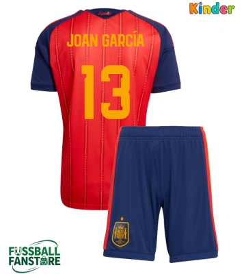 Spanien Joan Garcia #13 Replik Heimtrikot Kinder WM 2026 Kurzarm (+ Kurze Hosen)